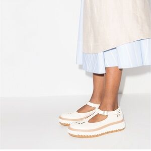 Chloe white Mary Jane Kurtys